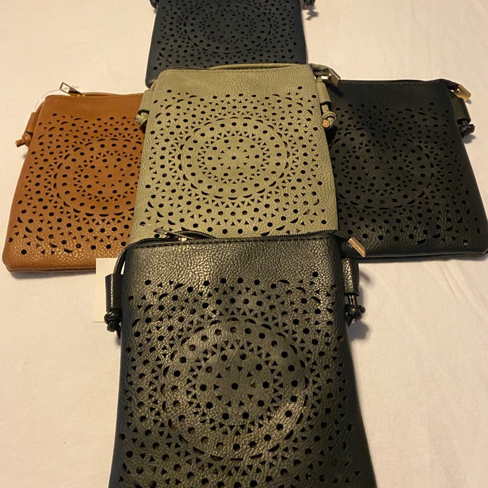 NWT Vegan Leather Crossbody Bag